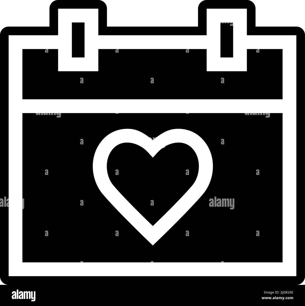 Valentine calendar icon Stock Vector Image & Art - Alamy