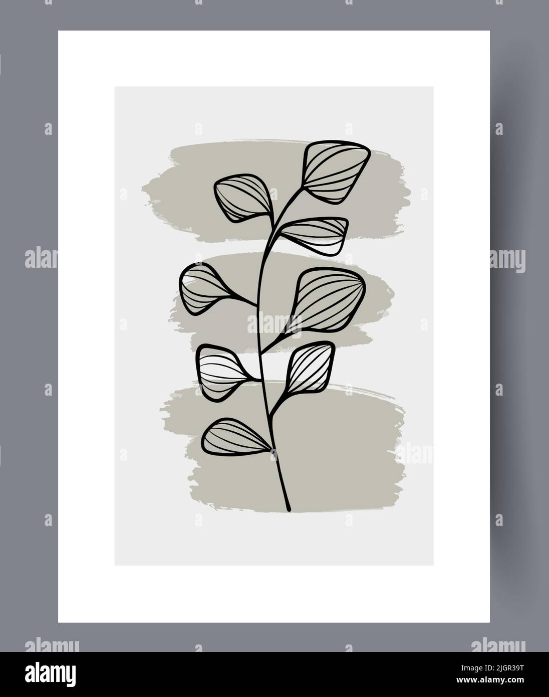 Printable wall art vector poster set vector Stock Vector Image & Art ...