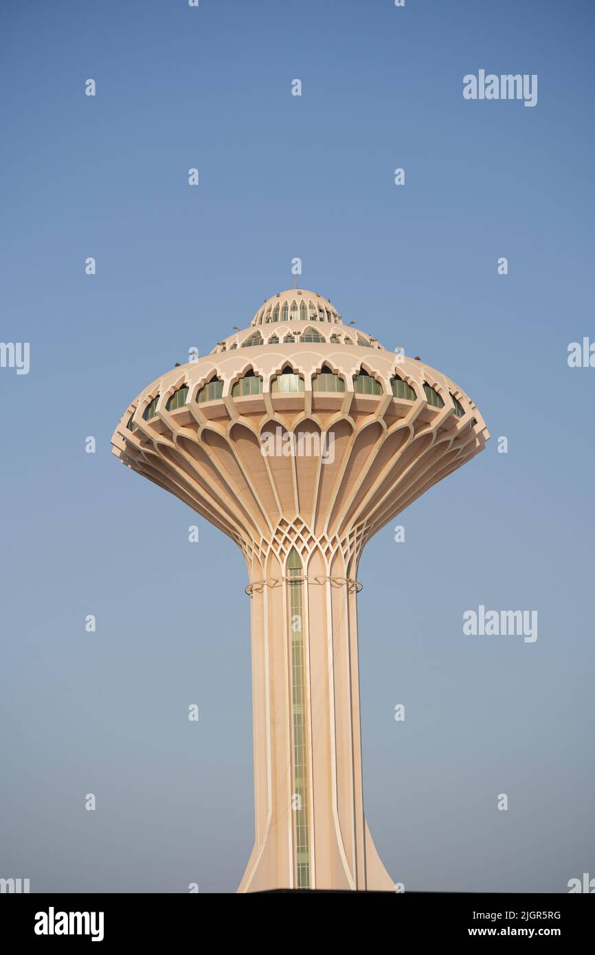 Al Khobar Corniche Morning view. City Khobar, Water Tower Saudi Arabia Stock Photo