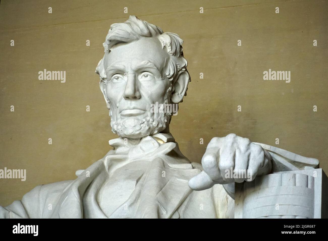 Abraham Lincoln statue, by Daniel Chester French, Lincoln Memorial