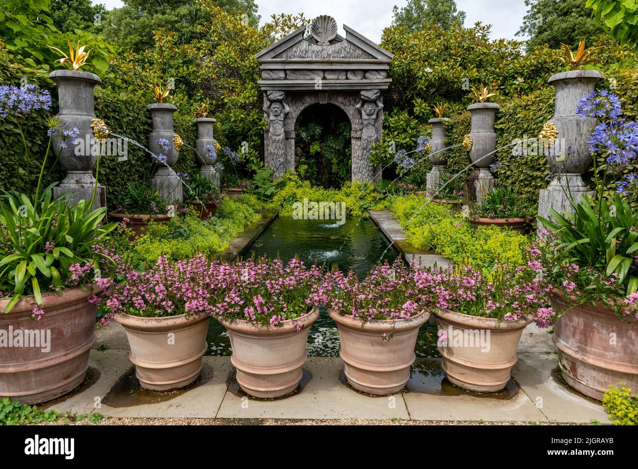 The gardens at arundel Castle, West Sussex Stock Photo