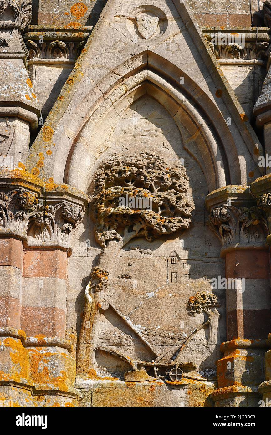 Sir Tatton Sykes Monument built in 1865 at Sledmere in the East Ridings