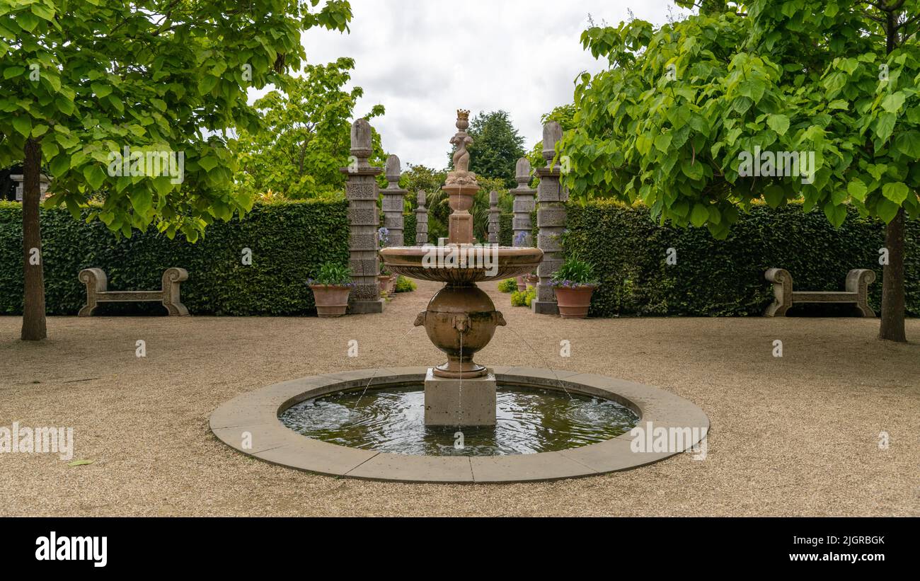The gardens at arundel Castle, West Sussex Stock Photo