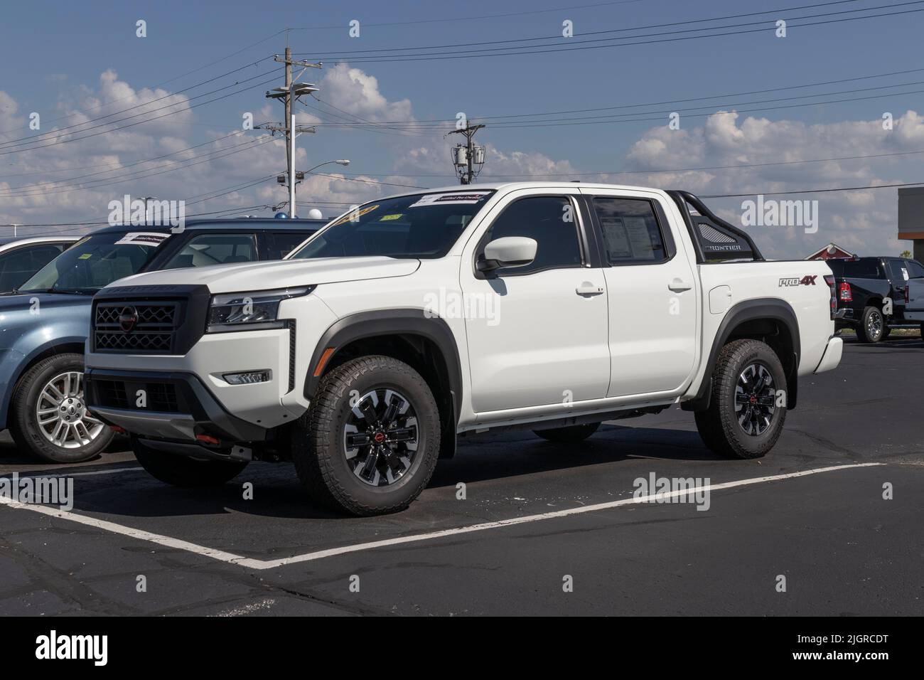 Harrison Circa July 2022 Used Toyota Frontier display. With supply issues, Toyota is buying