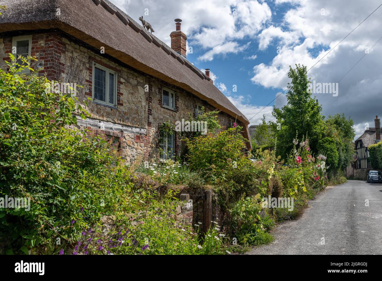 The Village of Amberley, West Sussex - 'The Prettiest Village in Sussex' Stock Photo