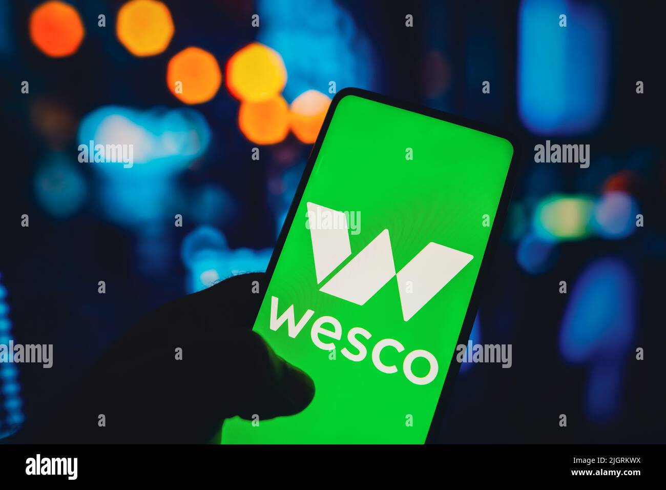 Brazil. 12th July, 2022. In this photo illustration, the WESCO International logo is seen on a smartphone screen. (Photo by Rafael Henrique/SOPA Images/Sipa USA) Credit: Sipa USA/Alamy Live News Stock Photo