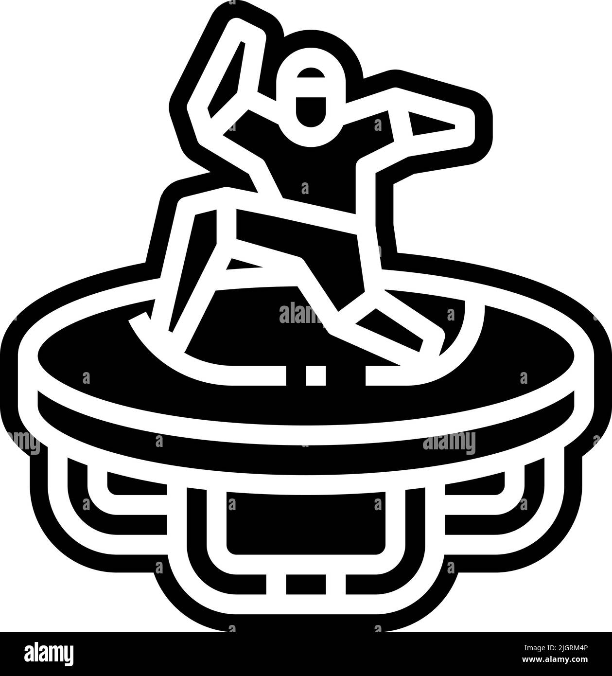 Amusement park trampoline icon Stock Vector Image & Art - Alamy