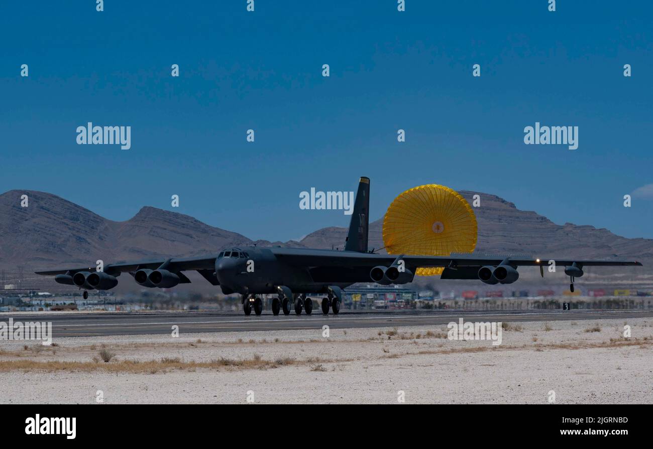 A B-52 Stratofortress Assigned To The 69th Bomb Squadron, Minot Air ...