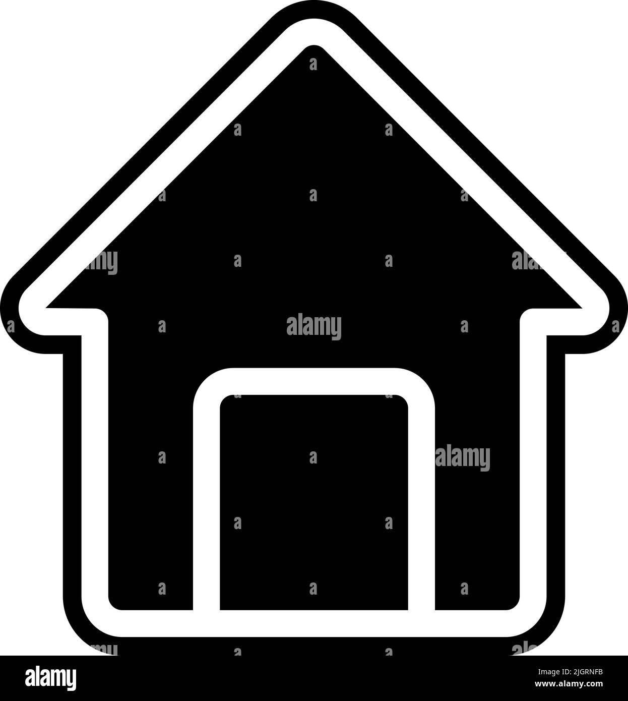 Basic user interface home icon Stock Vector Image & Art - Alamy