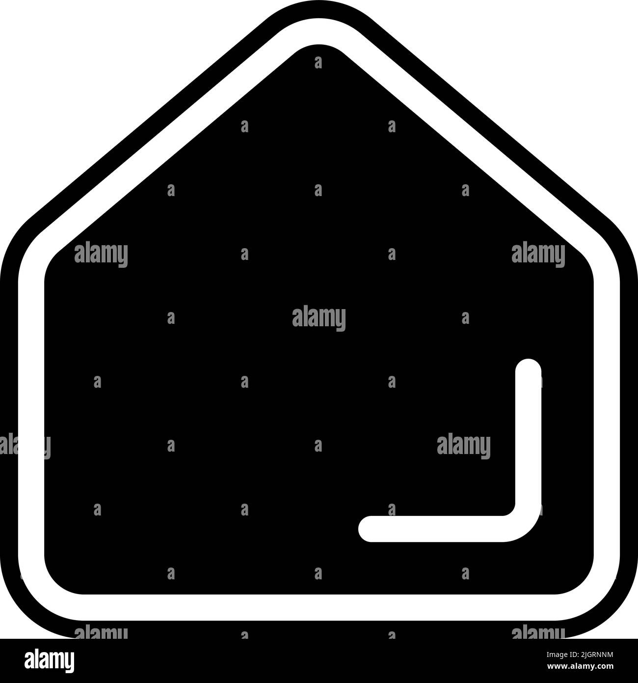 Basic user interface home icon Stock Vector Image & Art - Alamy
