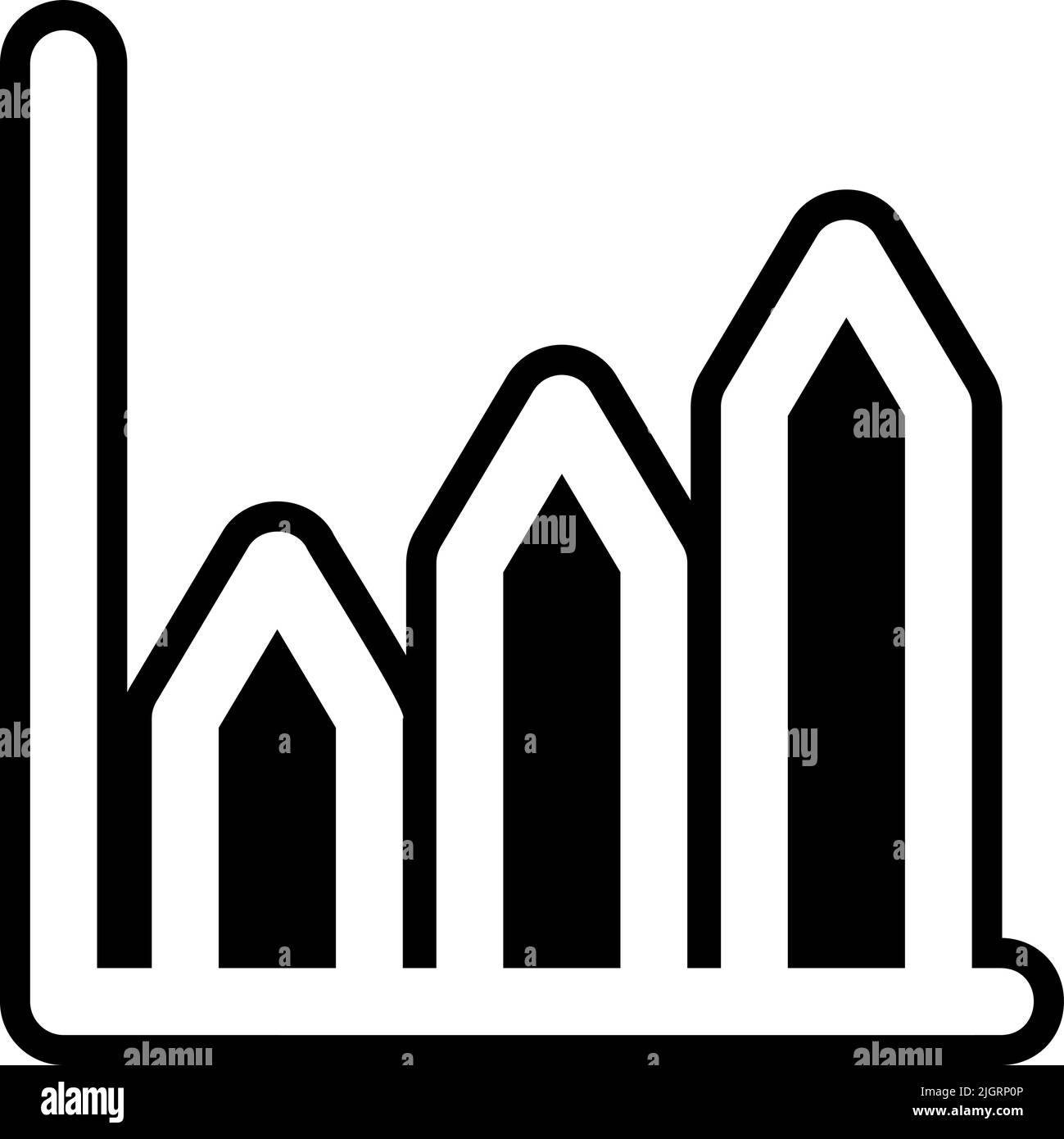 Chart icon . Stock Vector