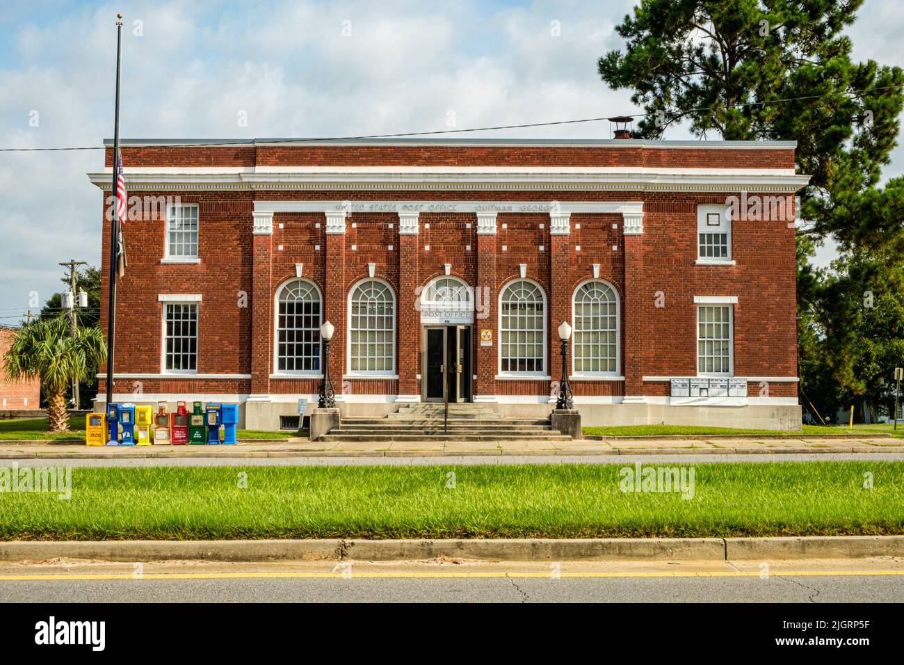 US Post Office, East Screven Street, Quitman, Stock Photo Alamy