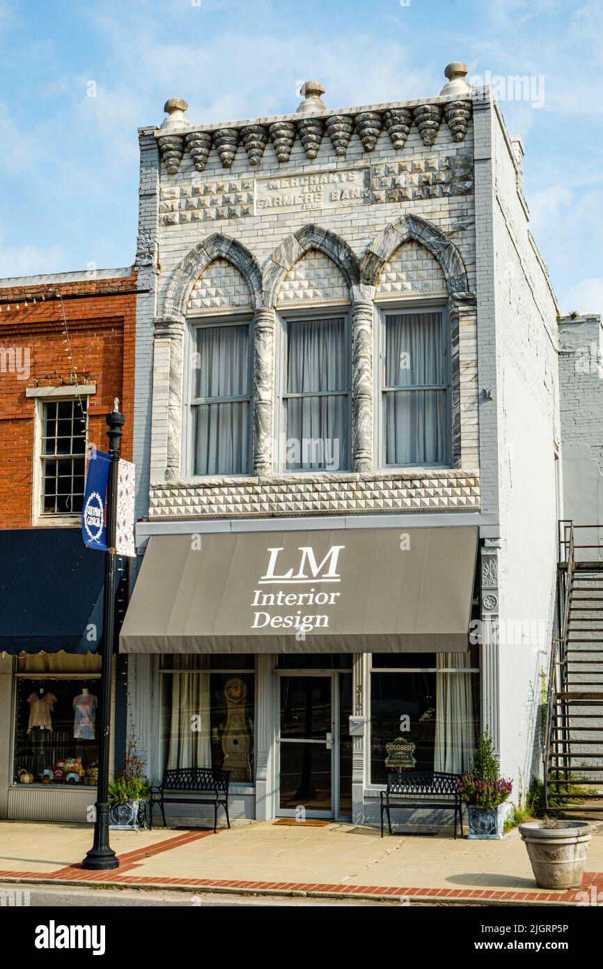 LM Interior Design, East Screven Street, Quitman, Georgia Stock Photo