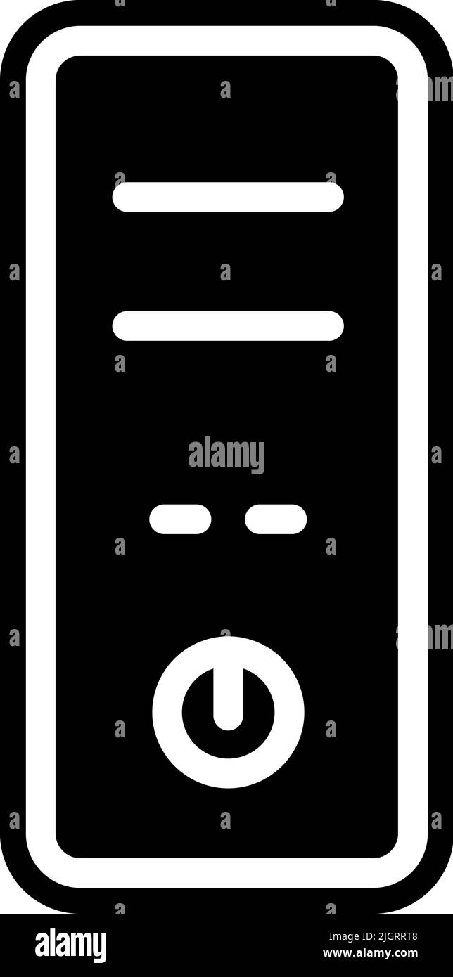 Devices and electronics computer tower icon Stock Vector Image & Art