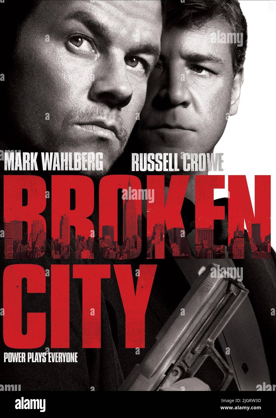 MARK WAHLBERG, RUSSELL CROWE POSTER, BROKEN CITY, 2013 Stock Photo Alamy