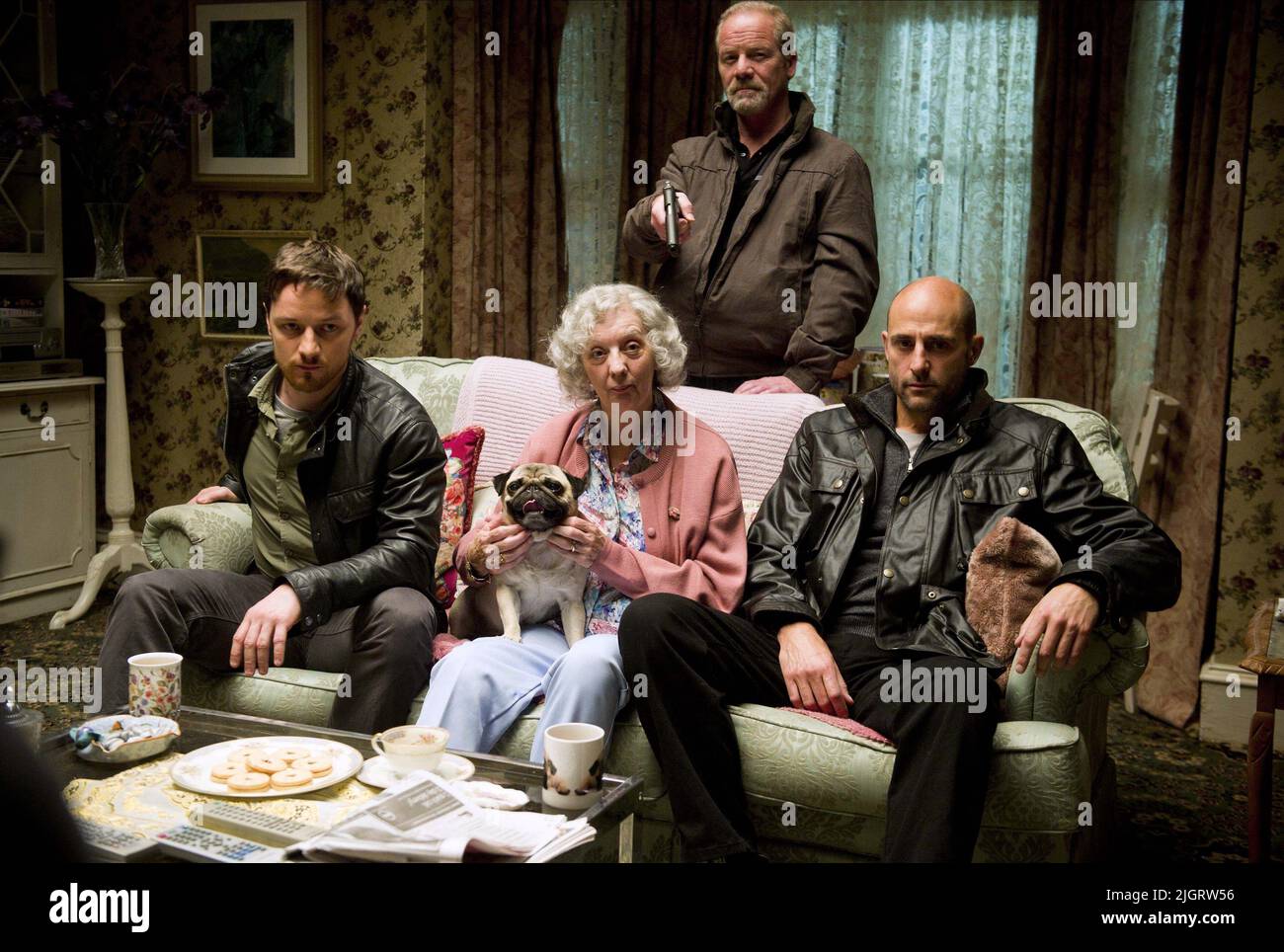 JAMES MCAVOY, RUTH SHEEN, PETER MULLAN, MARK STRONG, WELCOME TO THE PUNCH, 2013 Stock Photo