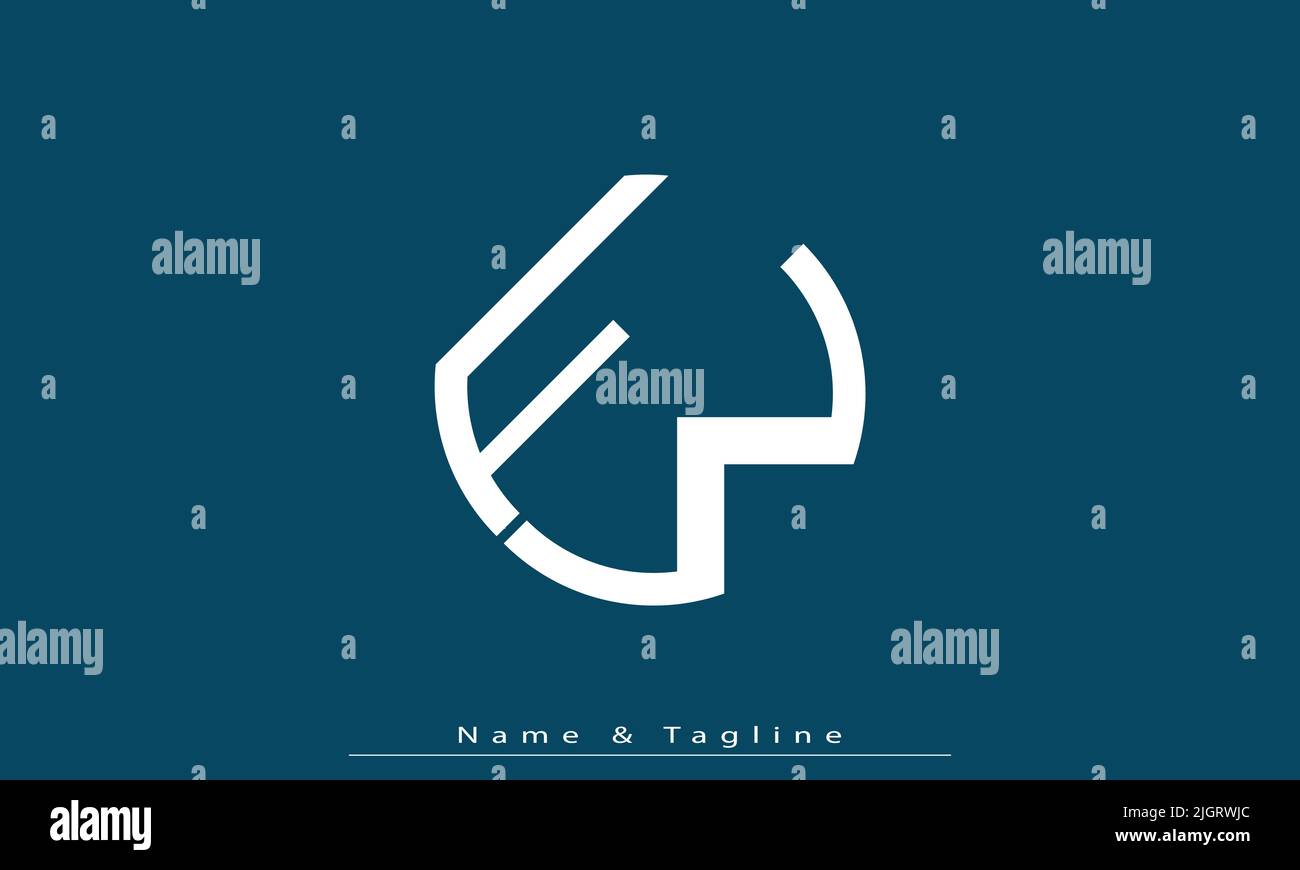 Alphabet letters Initials Monogram logo FW ,WF Stock Vector