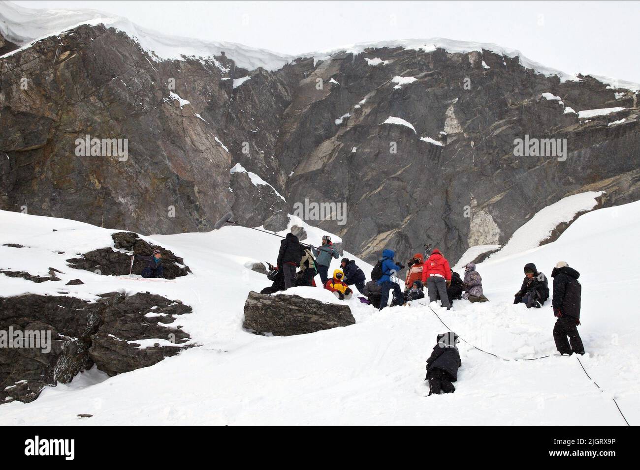 SCENE WITH FILM MAKERS, THE DYATLOV PASS INCIDENT, 2013 Stock Photo Alamy