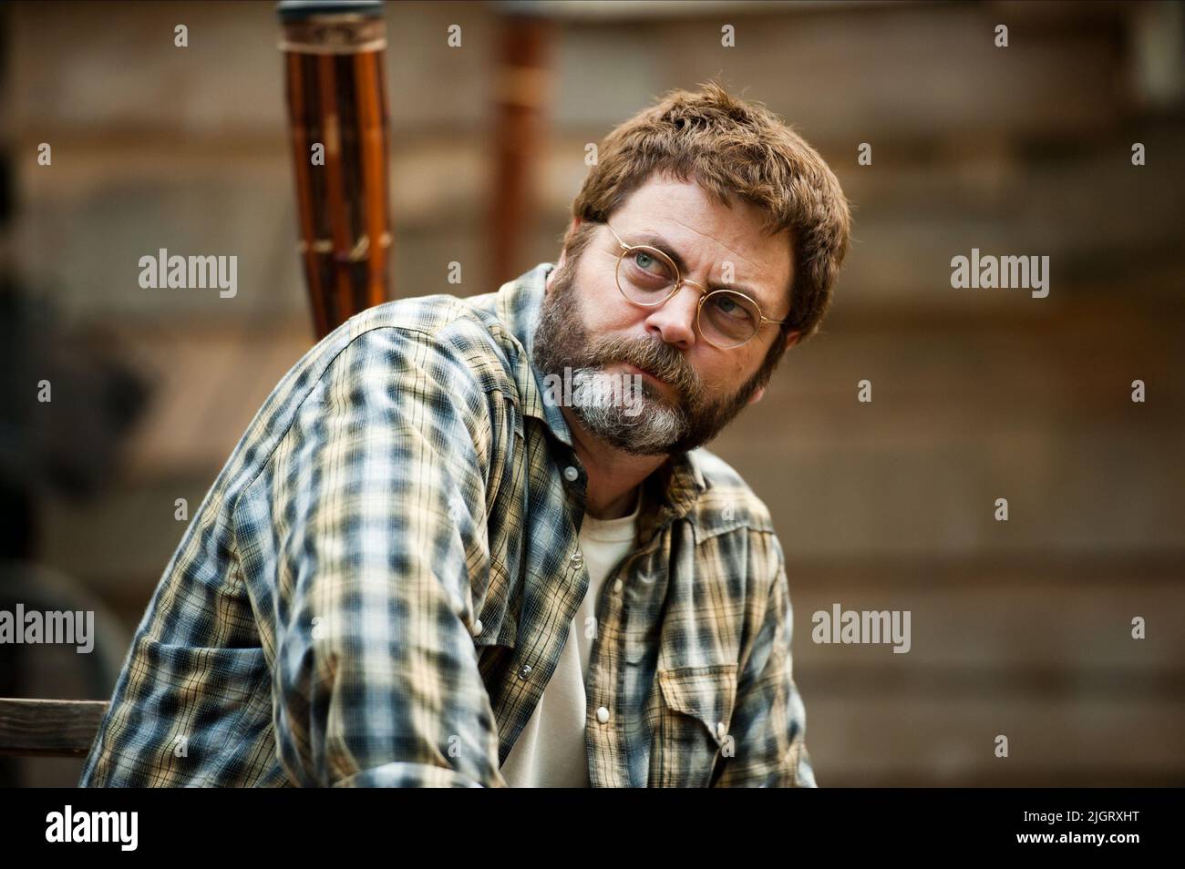 NICK OFFERMAN, THE KINGS OF SUMMER, 2013 Stock Photo