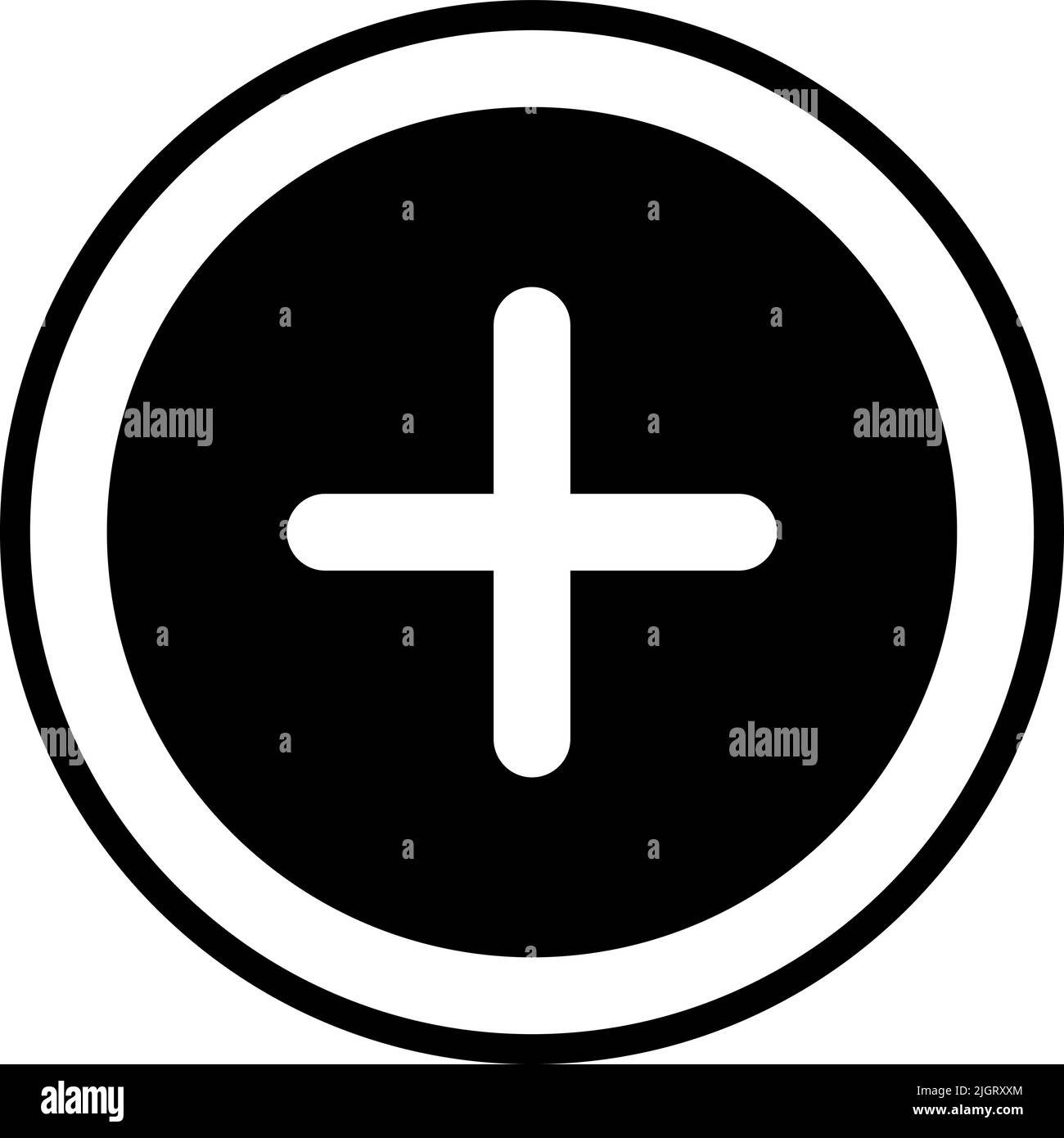 Essential app add icon . Stock Vector