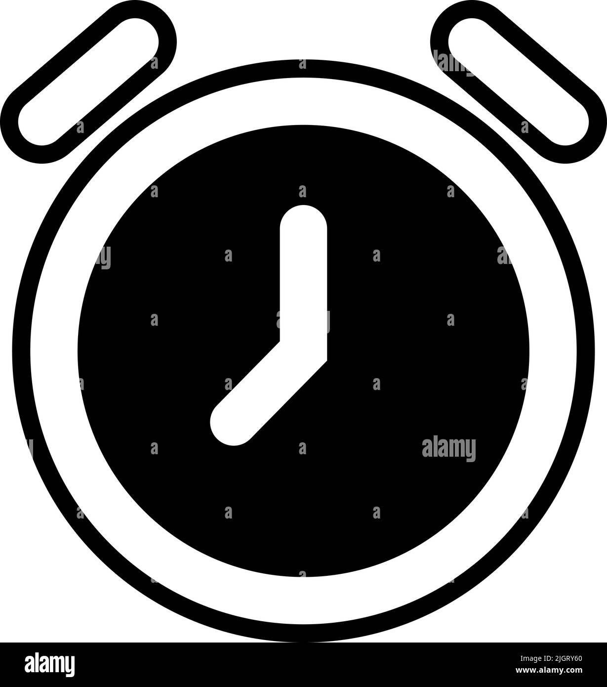 Essential app alarm icon . Stock Vector