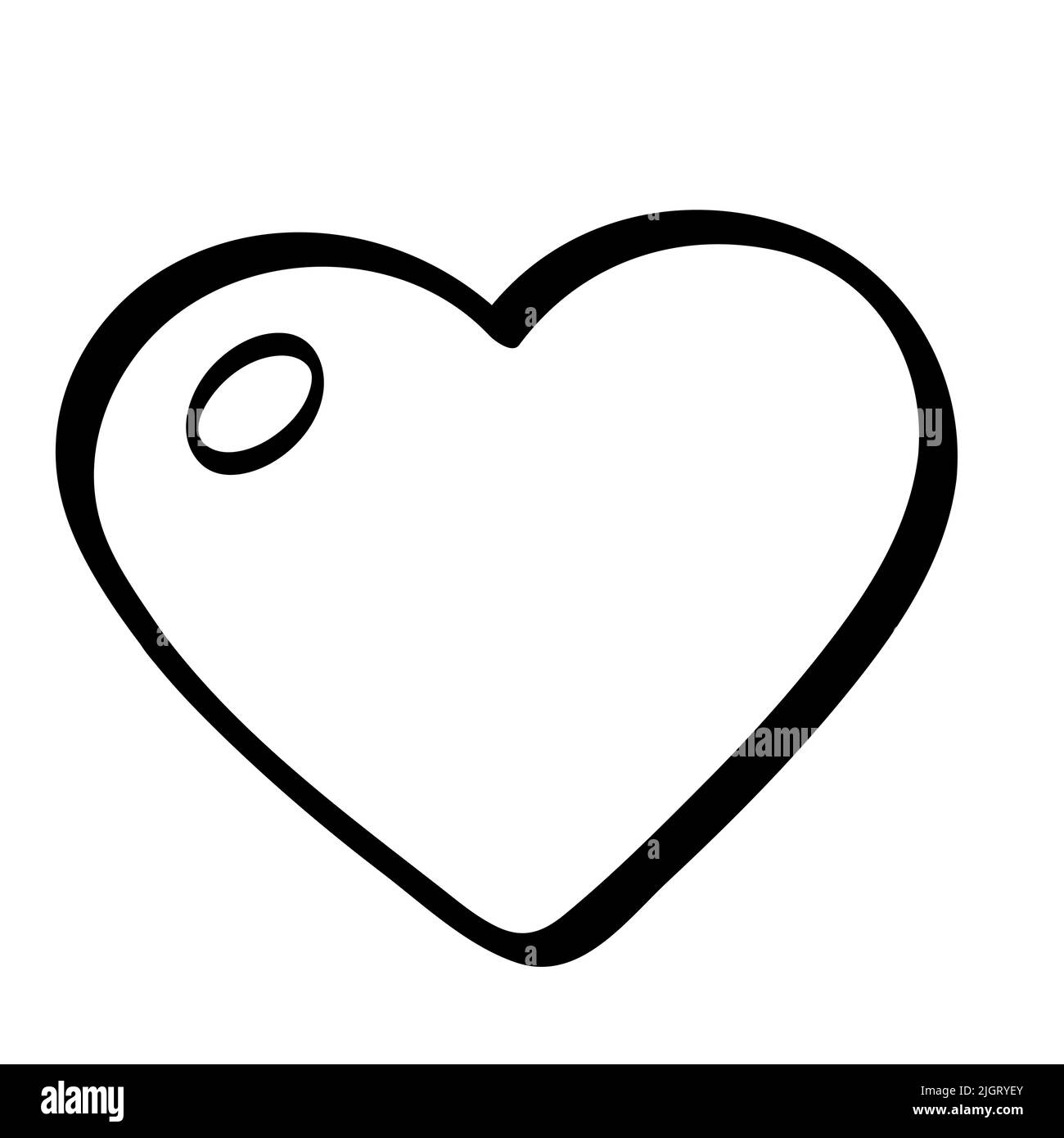 Heart icon. Hand drawn doodle icon Stock Vector Image & Art - Alamy