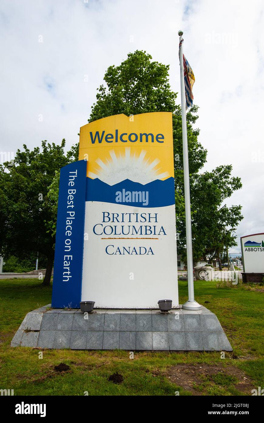 to the province of British Columbia sign, Sumas Border Crossing