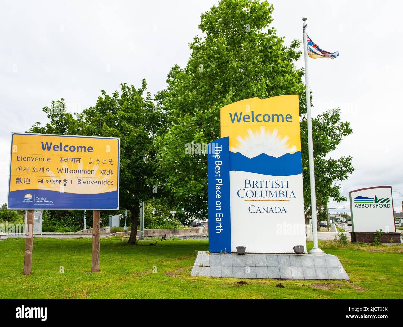 to the province of British Columbia sign, Sumas Border Crossing