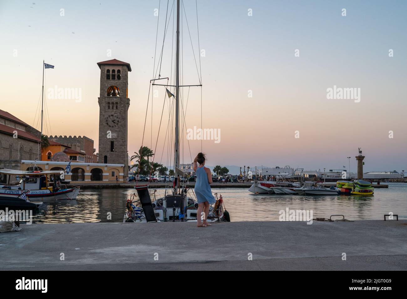 Mericos Rhodes Famous tourist destination in rhodes island hi-res stock photography ...