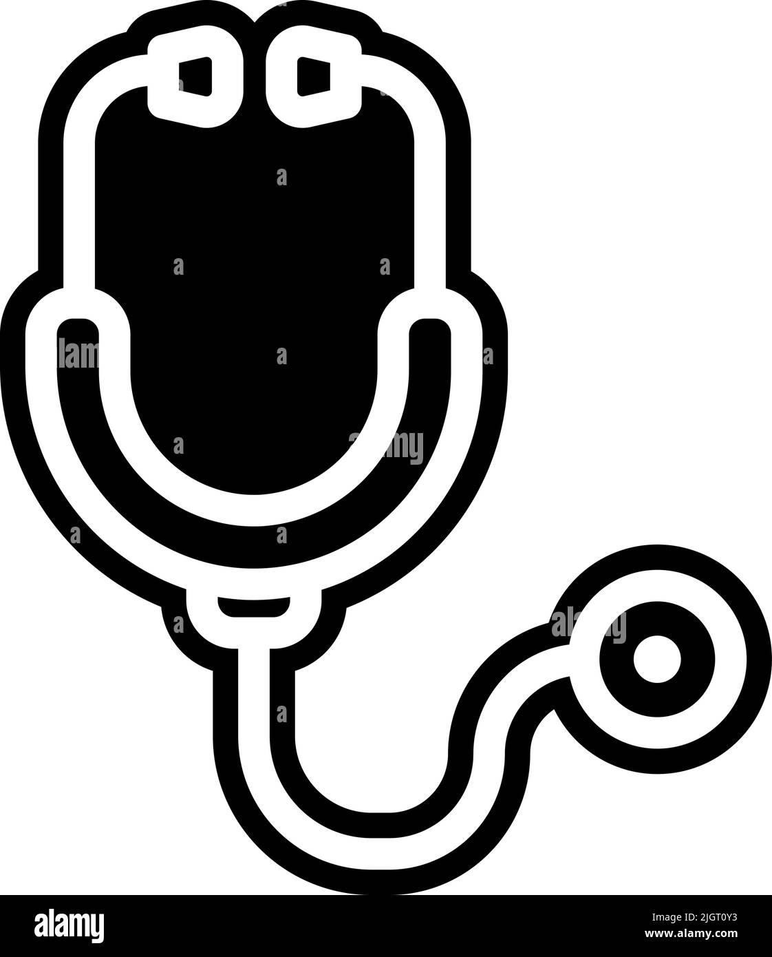 Healthy and medical stethoscope icon Stock Vector Image & Art Alamy