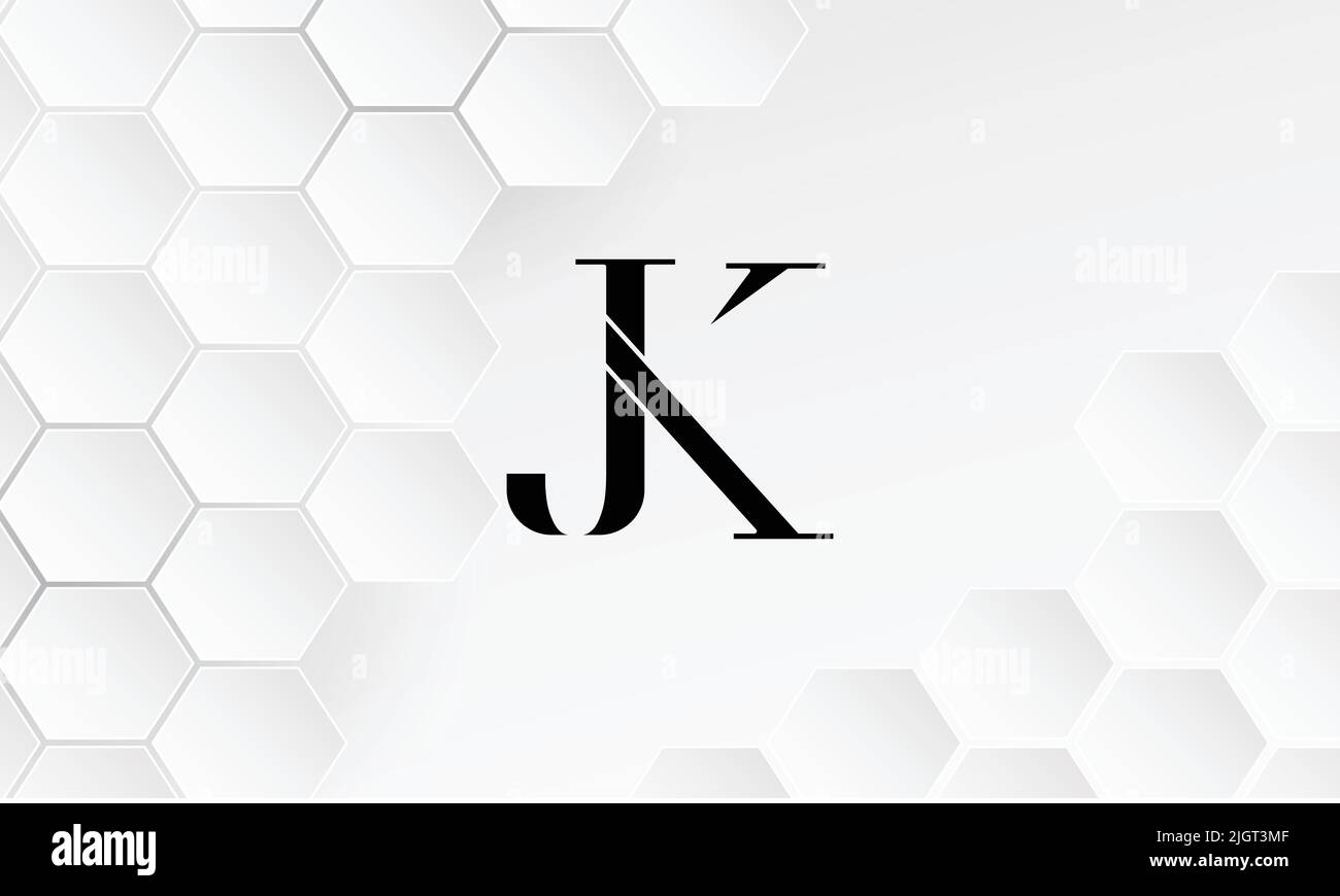 JK ,KJ ,J ,K Abstract Letters Logo Monogram Stock Vector