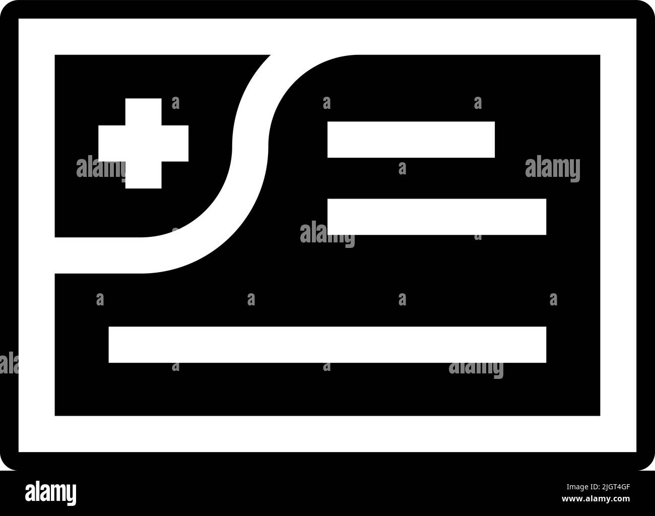Prescription symbol black glyph Stock Vector Images - Alamy