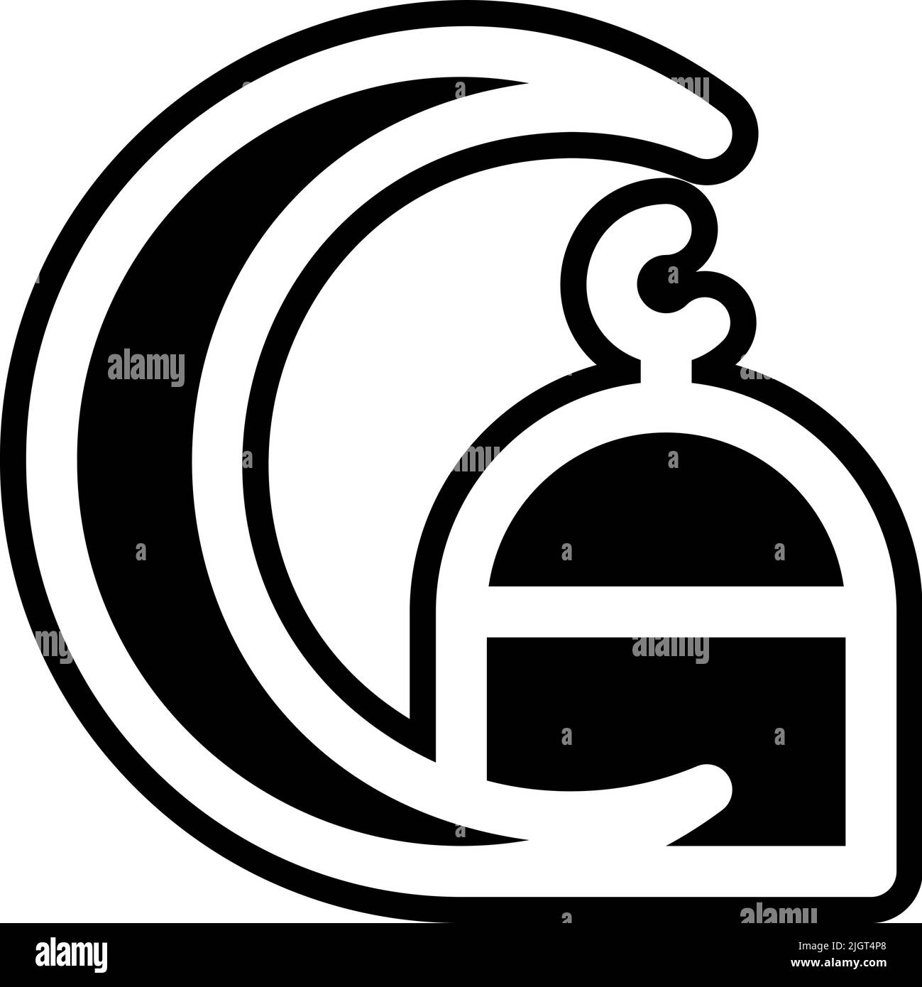 Mosque icon simple element Black and White Stock Photos & Images - Alamy