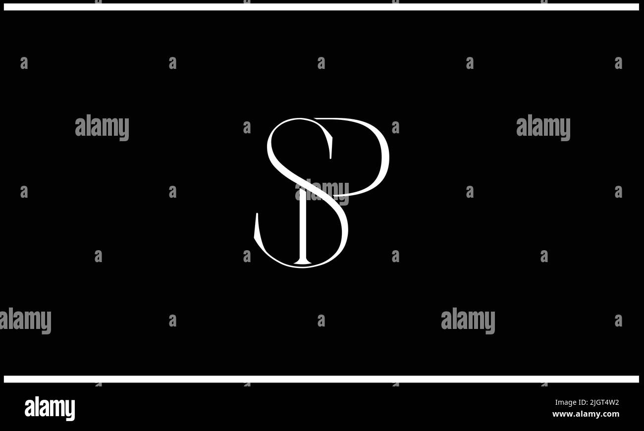Alphabet Letters SP or PS business logo template for any business Stock ...