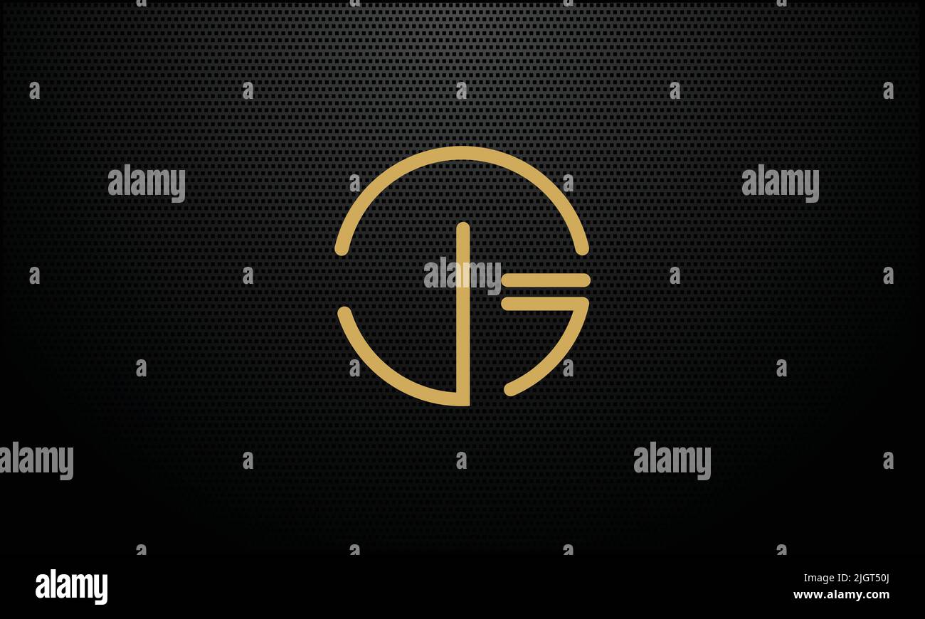 GJ ,JG Abstract Letters logo monogram Stock Vector