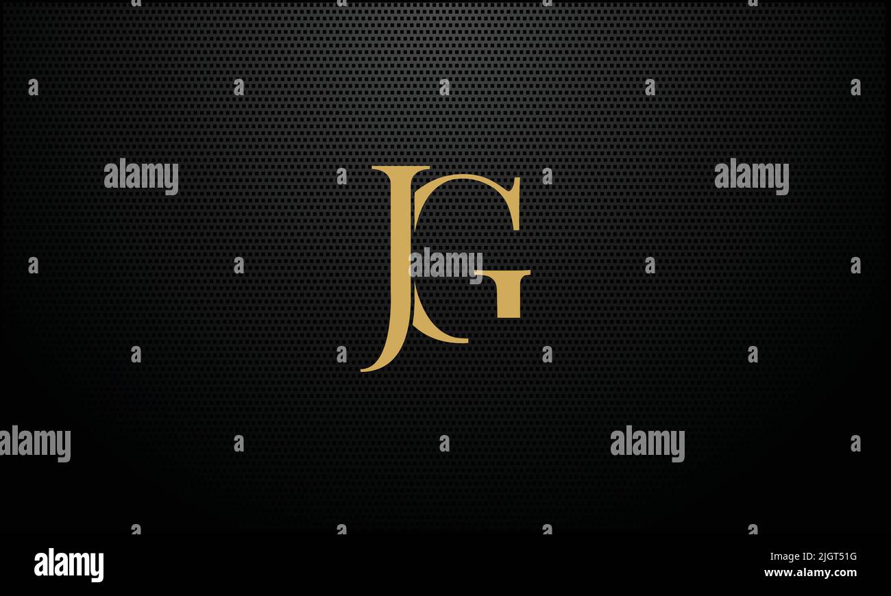 GJ ,JG Abstract Letters logo monogram Stock Vector