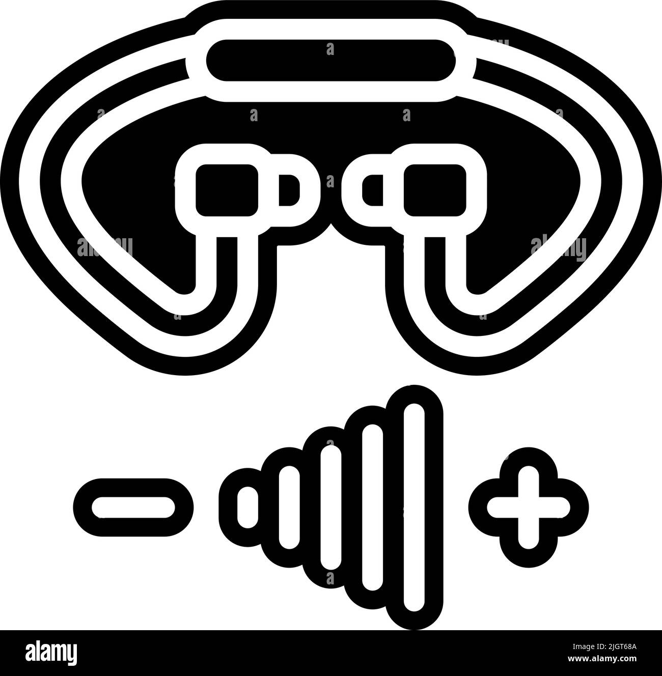 Wireless audio earbuds icon Stock Vector Image & Art - Alamy