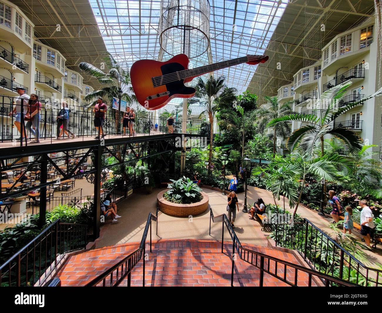 Nashville, Tennessee, U.S.A June 26, 2022 The walking path and a