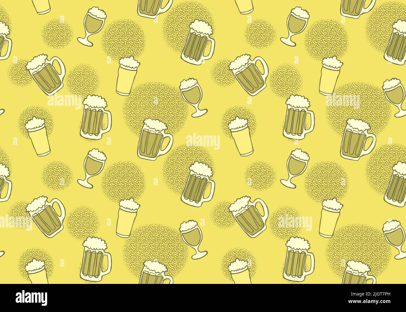 Beer seamless octoberfest pattern for wrapping paper and menu and ...