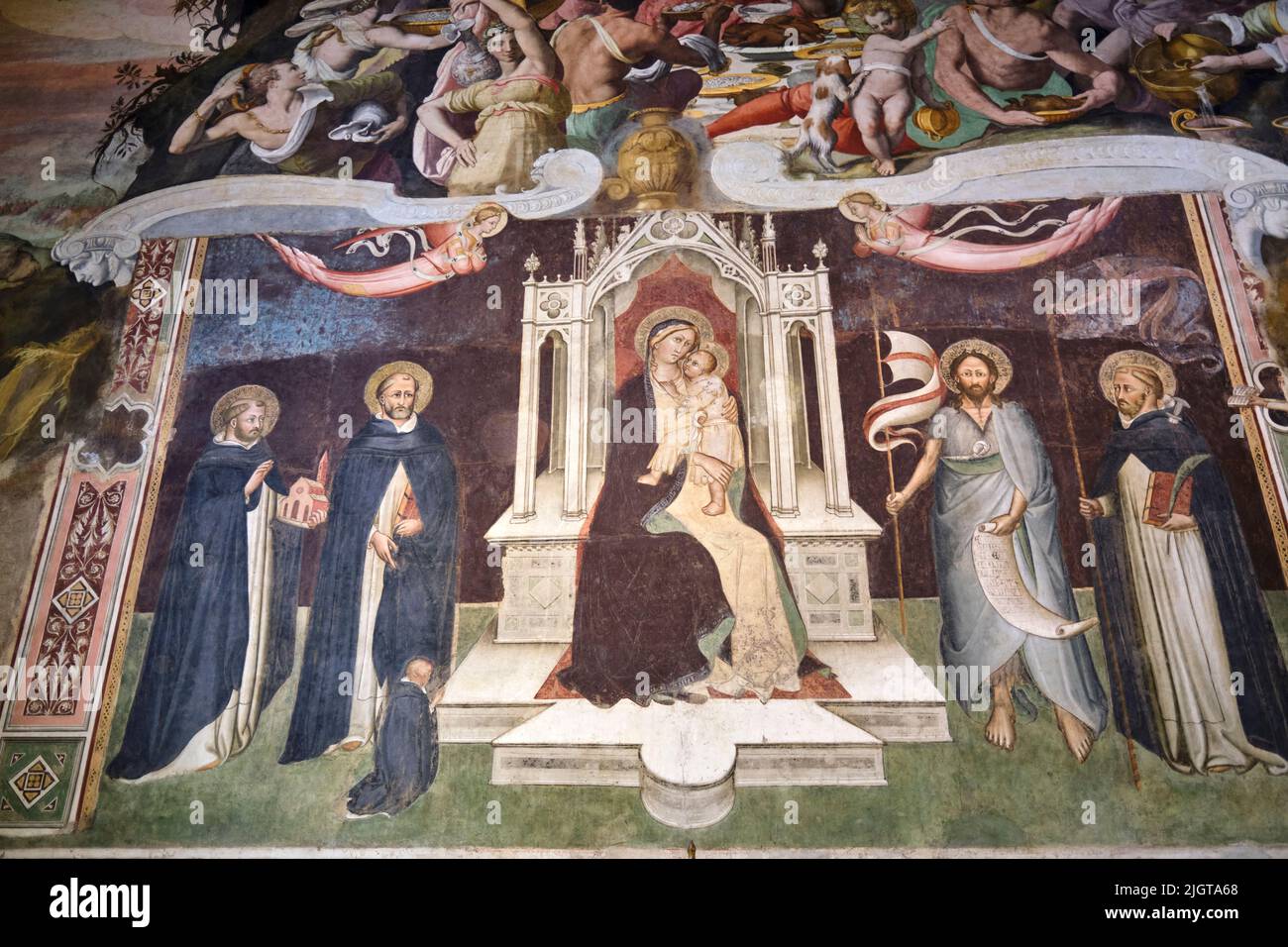 Artworks inside the Basilica Santa Maria Novella Florence Italy Florence Italy Stock Photo