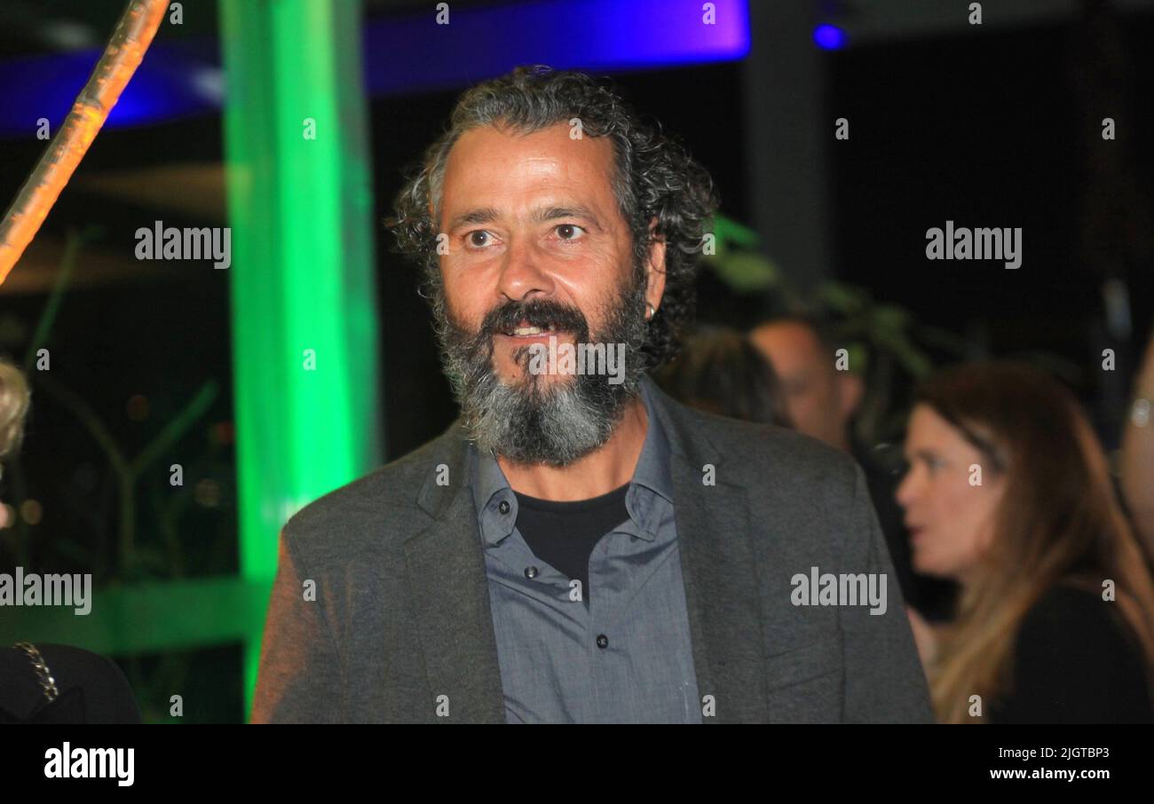 Rio de Janeiro, Rio de Janeiro, Brasil. 12th July, 2022. (INT) Launch of the Gramado Film Festival at the Prodigy hotel in Rio de Janeiro. July 12, 2022, Rio de Janeiro, Brazil: Actors such as Marcos Palmeira, Zelito Vianna, Dira Paes and Tarcisio Filho, in addition to filmmaker Caca Diegues, participate in the launch of Gramado Film Festival, in a ceremony held at the Hotel Prodigy, in downtown Rio de Janeiro, on Tuesday. (12) (Credit Image: © Onofre Veras/TheNEWS2 via ZUMA Press Wire) Stock Photo