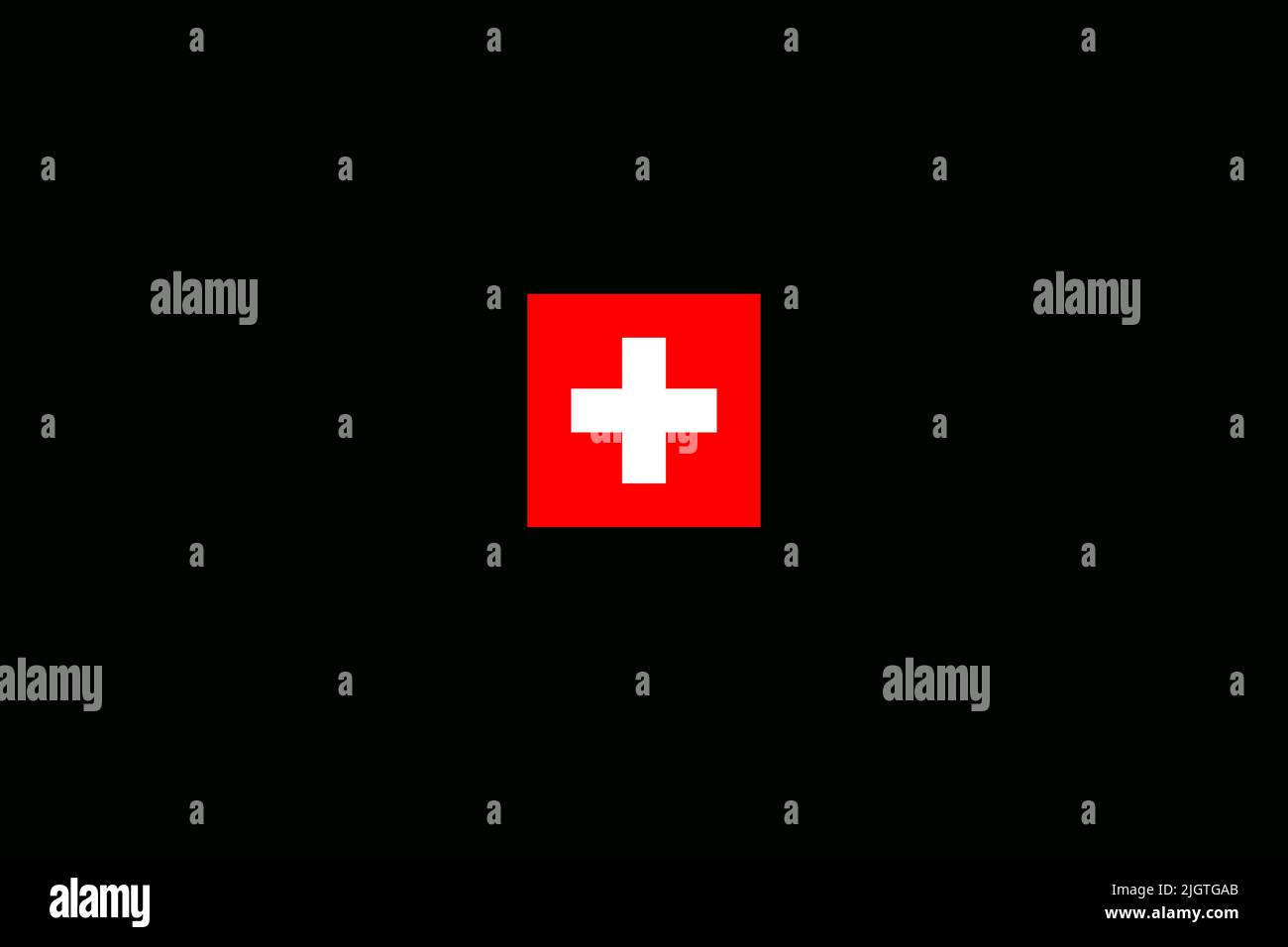 Switzerland national day. Founding of the Swiss Confederation on 1st of August. Swiss flag background. Stock Photo