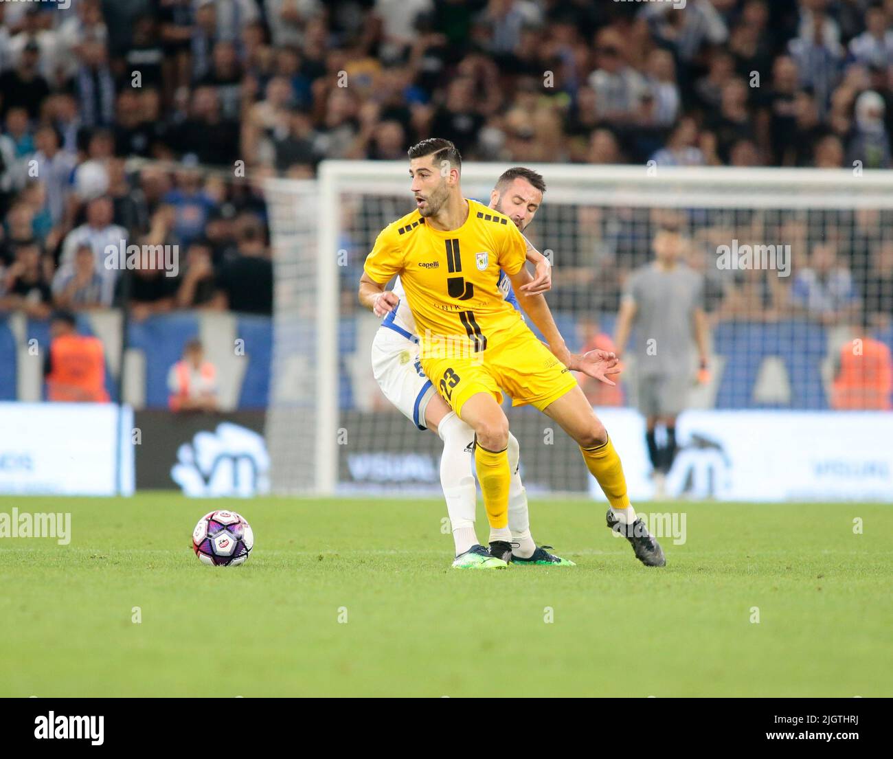 July 12, 2022, Tirana, Italy: Jocelin Behiratche of Kf Tirana during the  first round of UEFA