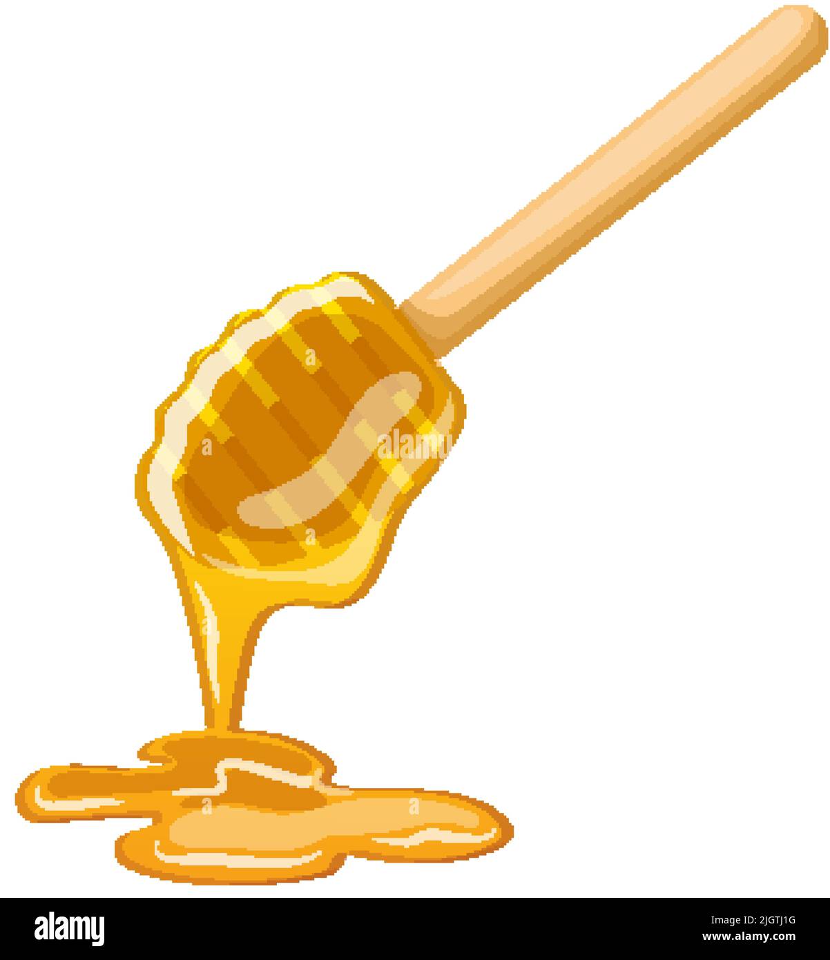 spoon honey cartoon vector illustration Stock Vector Image & Art Alamy