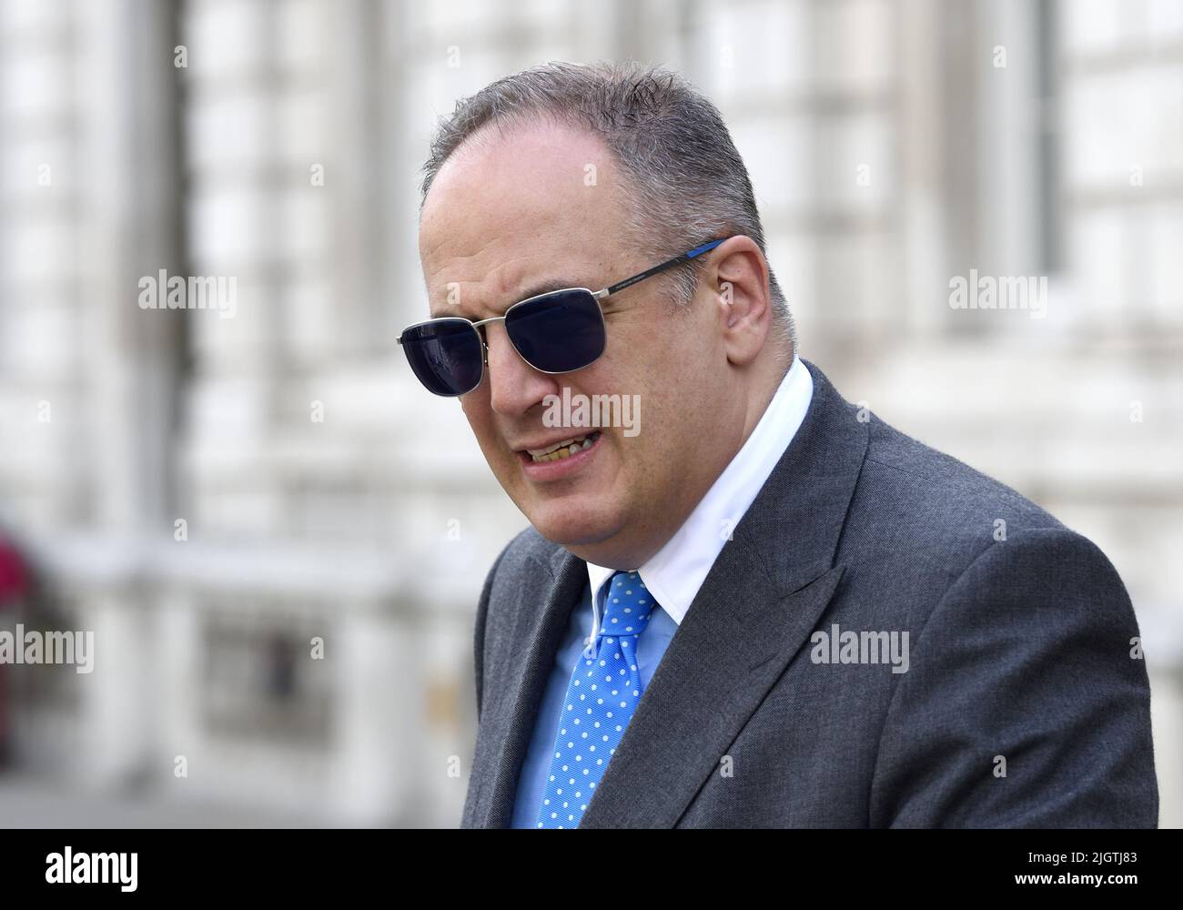 Michael Ellis QC MP - Minister for the Cabinet Office, Paymaster General - leaving the Cabinet Office in Whitehall, 11th July 2022 Stock Photo