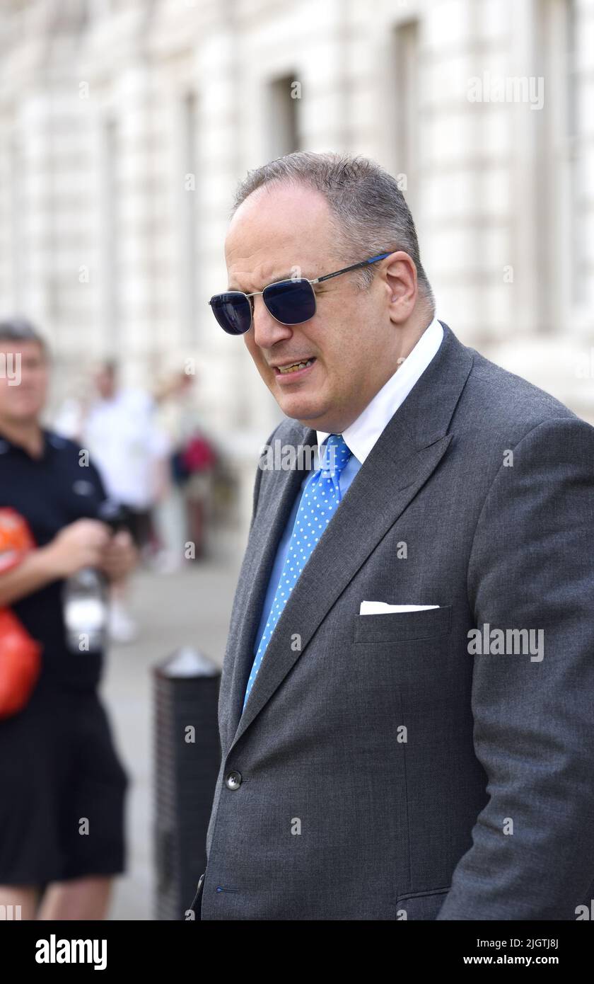 Michael Ellis QC MP - Minister for the Cabinet Office, Paymaster General - leaving the Cabinet Office in Whitehall, 11th July 2022 Stock Photo