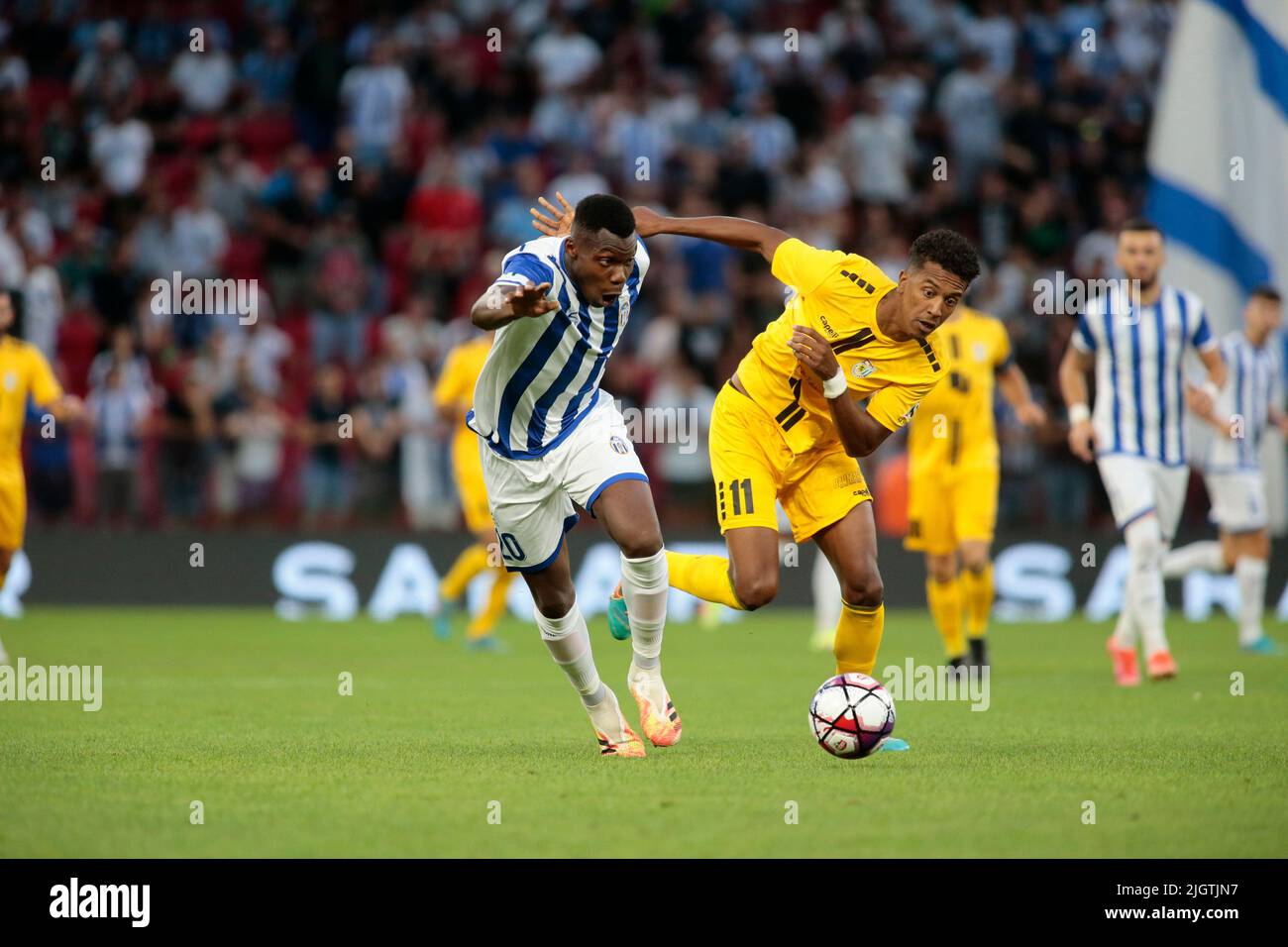 Marsel Ismajgjeci of Kf Tirana during the first round of UEFA Champions  League 2022-2023, football match between Kf Tirana and F91 Dudelange at Air  Al Stock Photo - Alamy