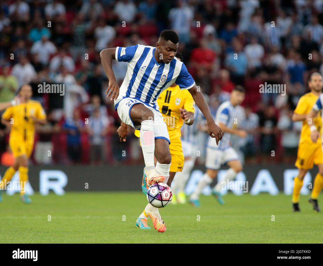 Kf Tirana team during the first round of UEFA Champions League 2022-2023,  football match between Kf Tirana and F91 Dudelange at Air Albania Stadium  Stock Photo - Alamy