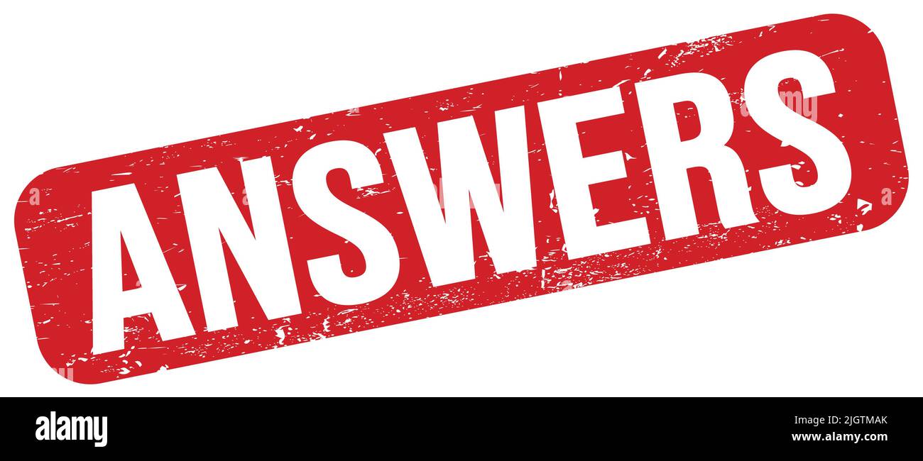 Answers stamp hi-res stock photography and images - Alamy