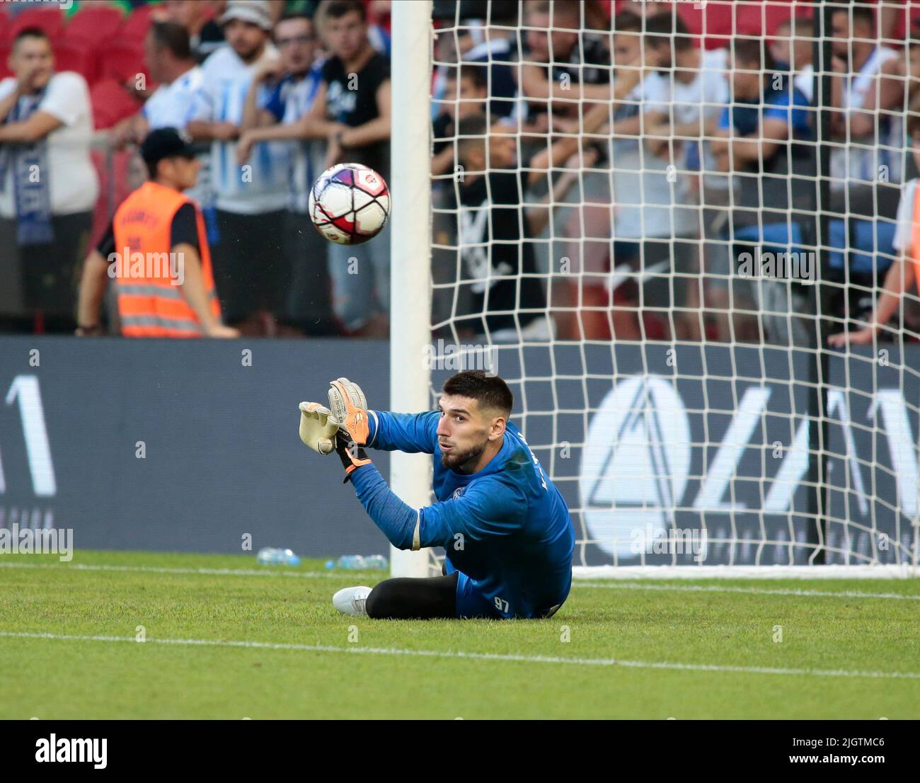 Visar Bekaj of Kf Tirana during the first round of UEFA Champions League  2022-2023, football match between Kf Tirana and F91 Dudelange at Air  Albania Stock Photo - Alamy